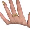 Xiaohongshu Bestseller: Four-Leaf Clover Rhinestone Ring - 2025 Light Luxury Fashion