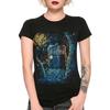 Police Box Starry Night Art T-Shirt / 100% Cotton Tee / Men's Women's All Sizes (wr-298)