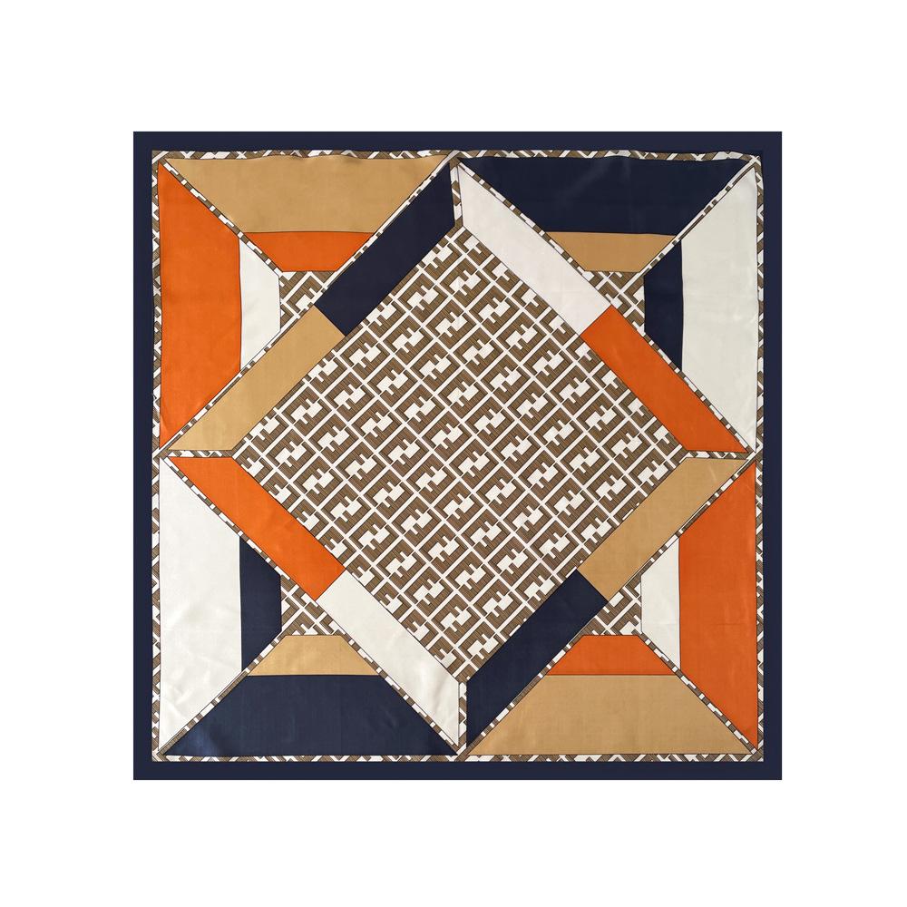 New 90cm Silk Scarf Ladies Wrap Scarf Printed Scarf Satin Large Square Scarf Scarf