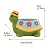 Cute Turtle Flower Pot, Planter Pot For Indoor And Outdoor, Succulent Plant Pots, Plants Desk Display Resin Pots, Fower Arrangement Home Decoration