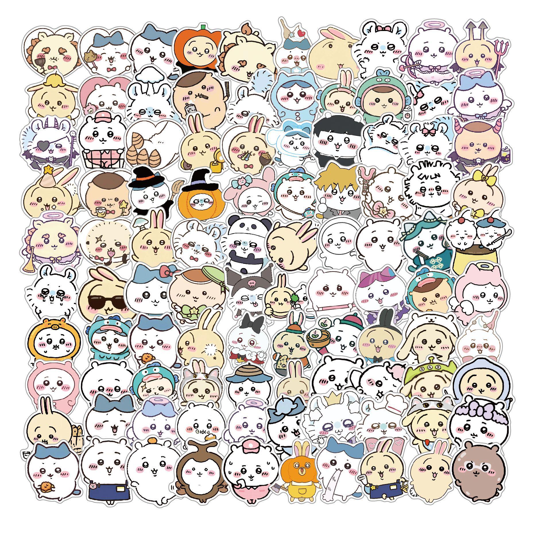 

Ji Yi Baby Cartoon Stickers: 100-Piece Set for DIY Suitcases & Motorcycle Helmets
