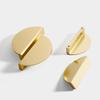 Cabinet Door Semicircle Handle Split Cabinet Shoe Cabinet Door Handle Aluminum Alloy Exposed Gold Round Furniture Door Handle