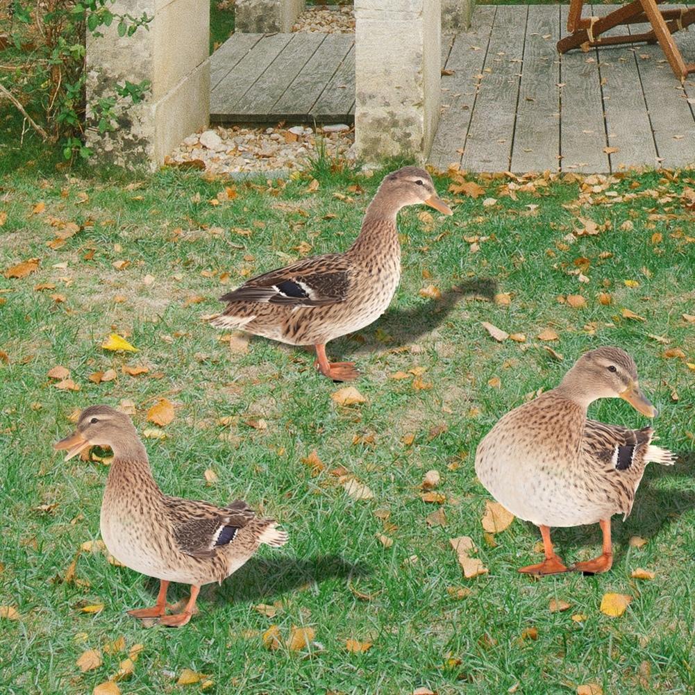 Resin Garden Statue Animals Stake Balcony Duck Farm