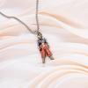 Dragon Ball Saiyan Double Layer Necklace - Trendy Punk Sweater Chain for Men & Women, Long Hip Hop Style, Versatile Student Accessory.