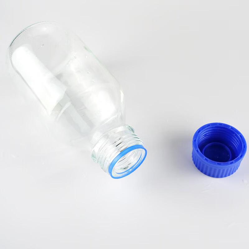 Bing Yu Transparent High Borosilicate Reagent Bottle with Blue Screw Cap
