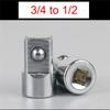 B-Est 6Pc Socket Converter Adaptor Set Sleeve Adapter 1/2,3/8,1/4 Interchangeable Adapter Ratchet Wrench Attachment