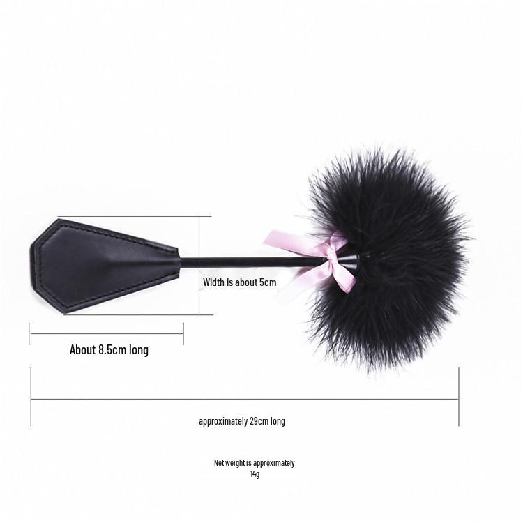 Adult Black Feather Spanking Paddle for Couples