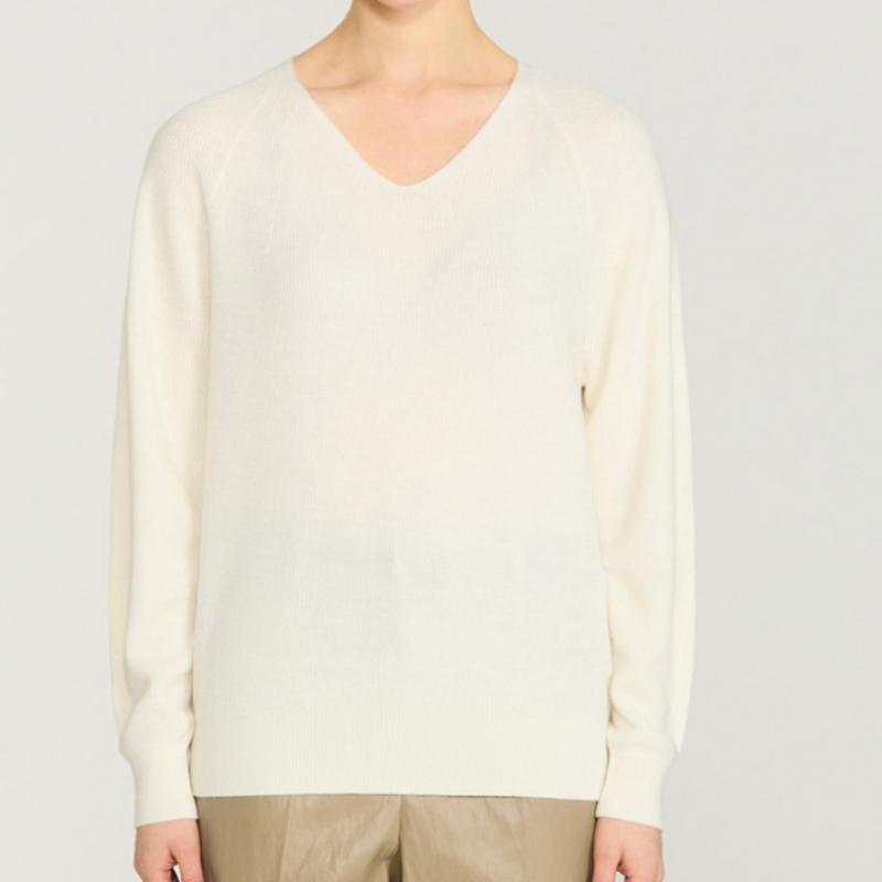 She S miSS Ribbed V Neck Knit SSkpop12040 iV