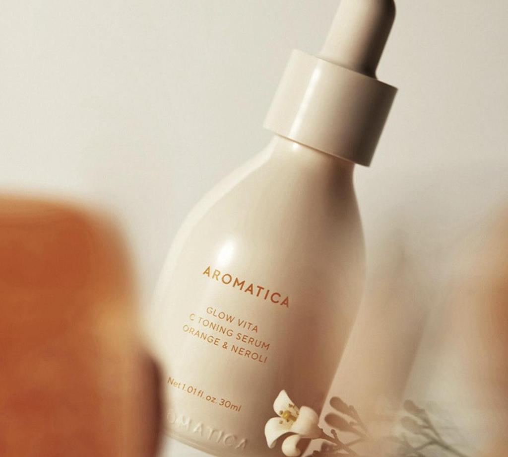 AROMATICA Glow Vita C Toning Serum Orange & Neroli Radiance Hydration 30ml