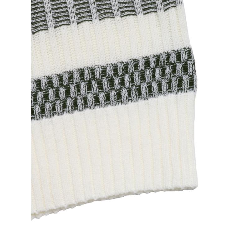 Autumn and Winter Women's Casual Stripe Clashing Sweater