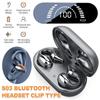 1Pair Wireless Ear Clip Bone Conduction Headphones Bluetooth Wireless Clip On Open Ear Headphones Earbuds Earclip Bone Conduction Earbuds Head Set