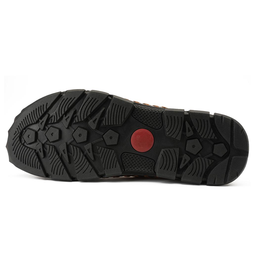 Summer Men's Leather Beach Sandals Handmade Mens Closed Toe Sandals Mens Leather Sandals