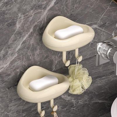 Cream Wind Cloud Dot Non Perforated Wall Mounted Soap Box No Water StainsToilet Drainage Soap Box