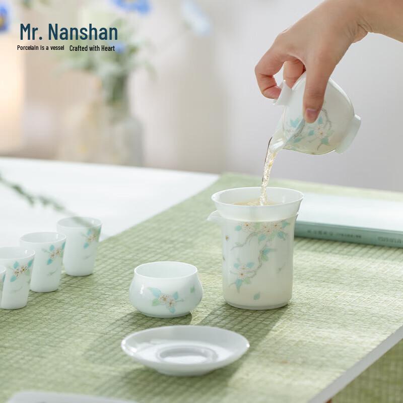 Nanshan Mr. Begonia Hand-Painted Ceramic Tea Set