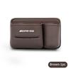 BTY4  Leather Car Seat Storage Bag Cup Holder Tissue Box Organizer For Mercedes Benz AMG A B C E S G Class W201 W210 W108 W205 W203