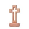 Standing Wooden Crosses Vintage Crucifix Sculpture Art Religious Crosses Ornament  Desktop