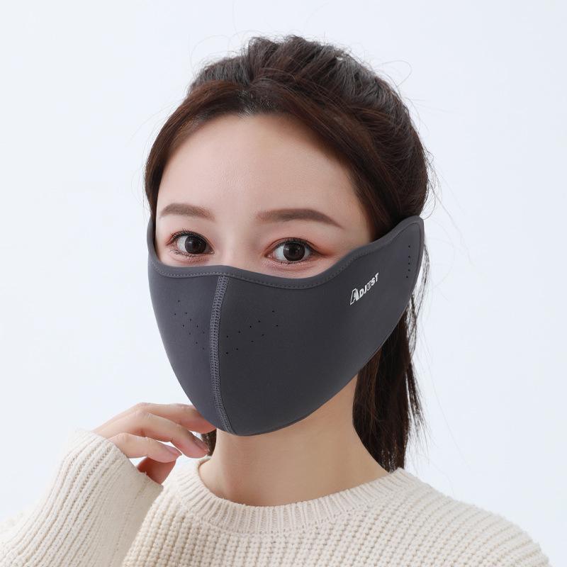 Winter Adult Warm Mask with Ear Muffs - Dust & Wind Protection, Adjustable Sports Cycling Face Cover