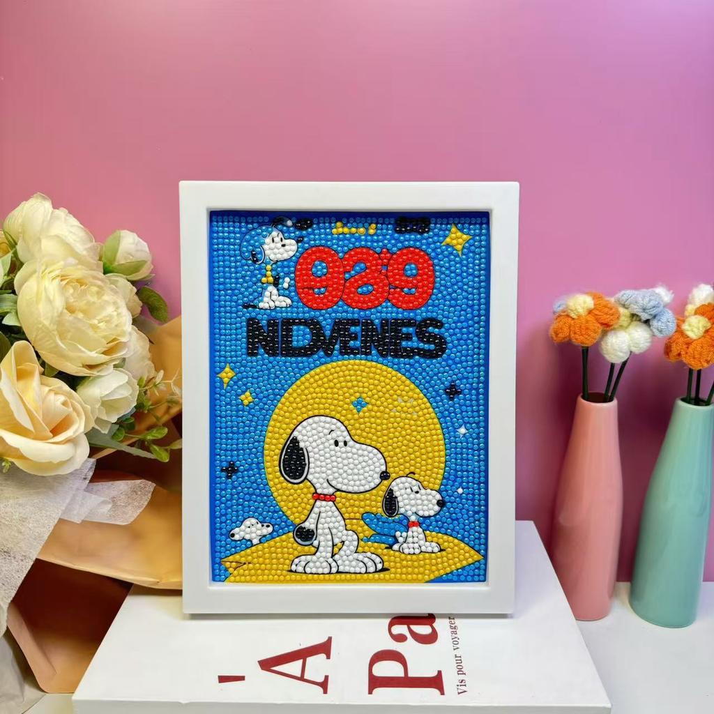 Children'S Diamond Painting Framed Handmade Diy Material Bag Sanrio Diamond Paste Painting Concentration Toy