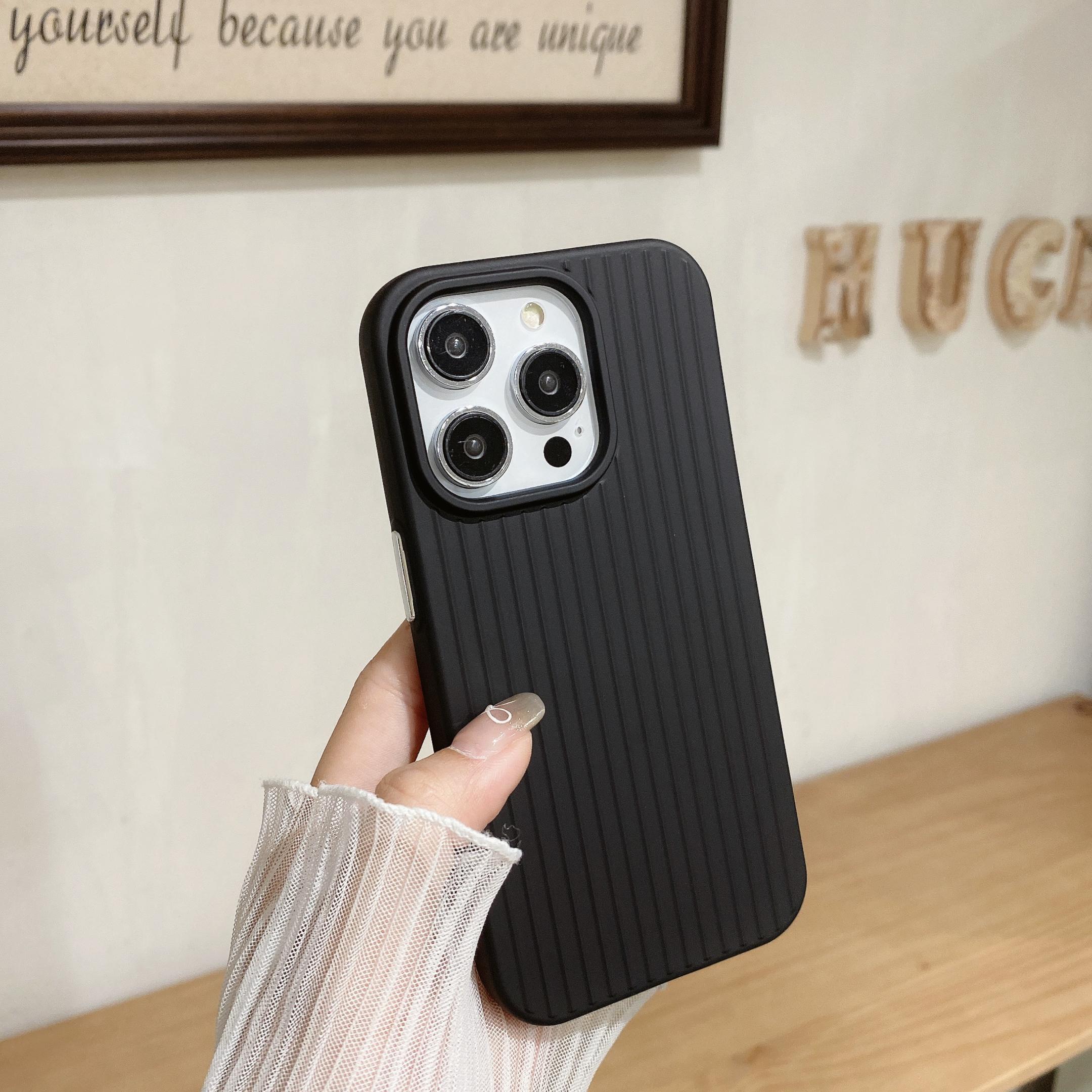 

Soft Silicone Stripe Simple Phone Case for Apple iPhone 15 14 13 12 Pro Max 11 Candy Macaron Color Shockproof TPU Cover For iPhone 11