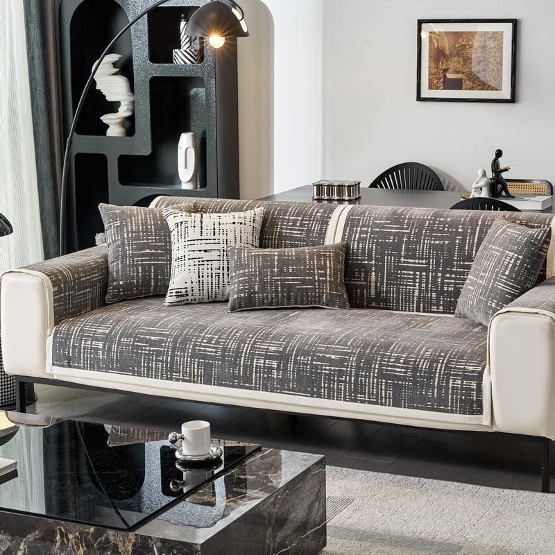 

Chenier Sofa Cushion Universal In All Seasons New Non-Slip Light Luxury Three-Person Leather Sofa Seat Cushion Cover Cloth Towel 70*70cm