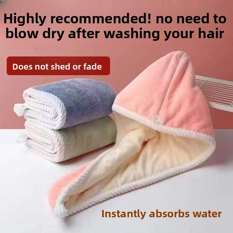 Women Hair Towel Home Terry Towels Wipe Hair Bath Towels Microfiber Towel Quick Dry Hair Drying Towel Drying Hair Bathroom