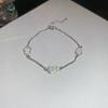 Super flash zircon geometric square buckle bracelet fashionable simple and versatile temperament bracelet light luxury high-end jewelry women