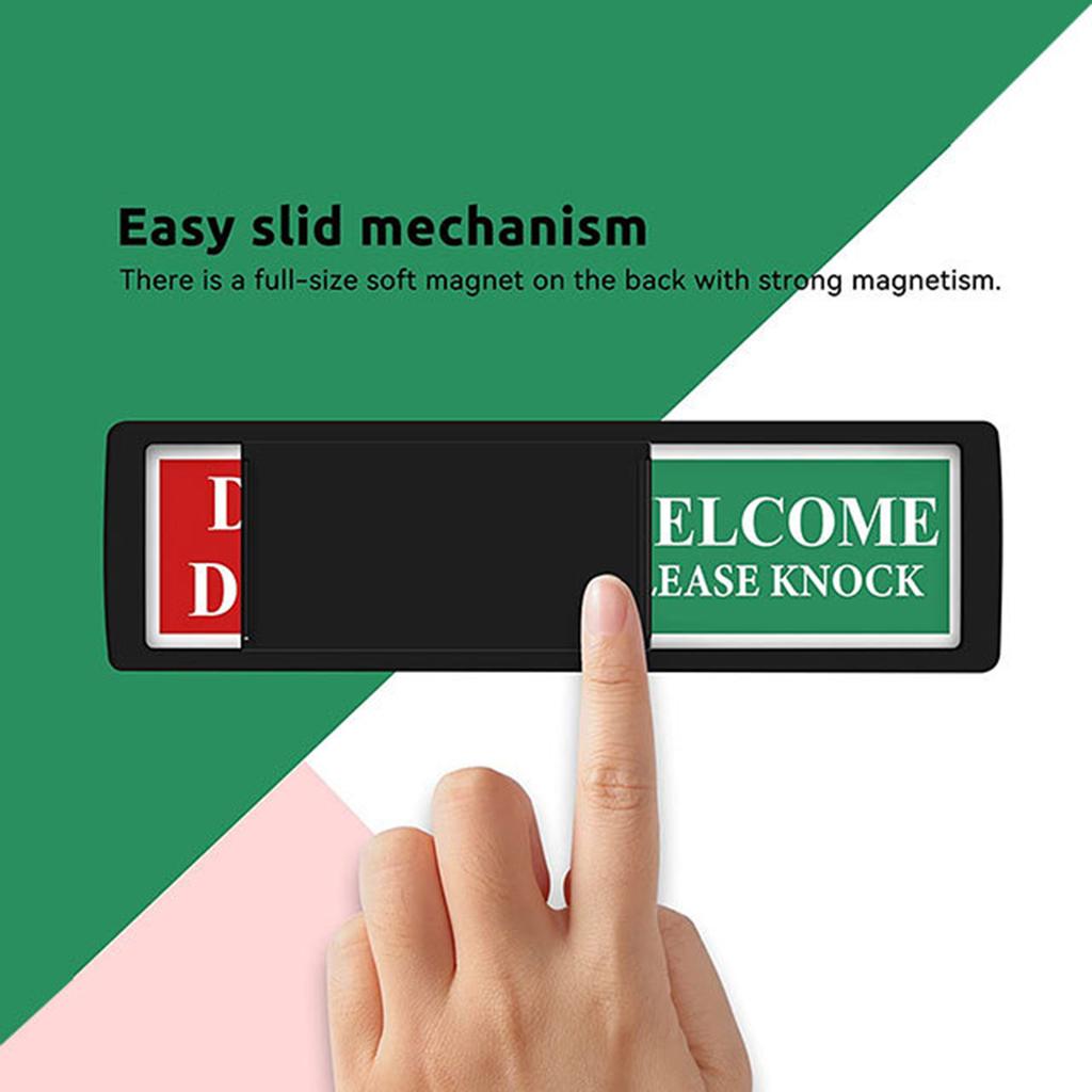 Do Not Disturb Convenient Room Status Sign Vacant Occupied Door Sign In Use Slider for Bathroom and Meeting