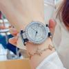 Large Dial Women'S Watch Belt Full Diamond Watch Women'S Premium Sense Red Strap Women'S Watch