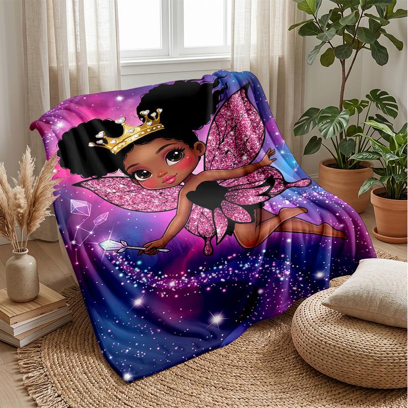 Fairy Tale Adventure Theme Blanket Lightweight Warm Flannel Blanket Decorative Throw Blanket for Home Decoration