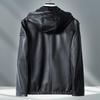 KAISER Men's Leather Hooded Jacket