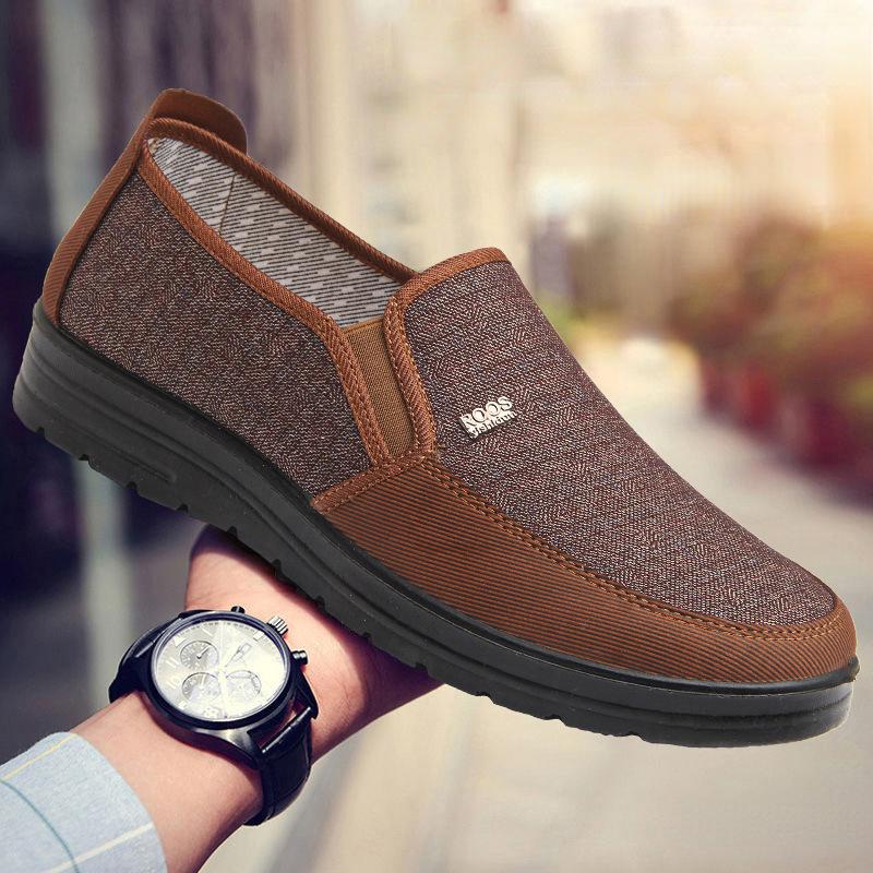 New Trademark Size 38-48 Upscale Men Casual Shoes Fashion Leather Shoes for Men Spring Autumn Flat Driving Sneakers
