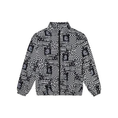 Vans SS22 Checkerboard Tiger Print Jacket Unisex Outerwear Black VN0A5H9T7TO