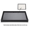 Stackable Black Jewelry Display Tray Elegant Black PU Jewelry Display Tray For Storing Rings And Necklaces Adornment