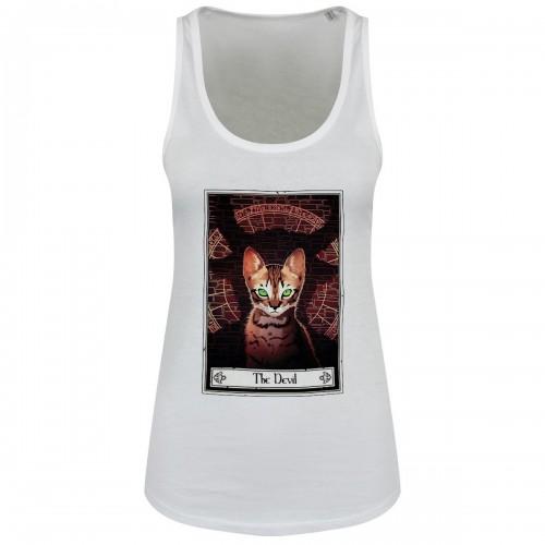 Deadly Tarot Womens / Ladies The Devil Felis Floaty Vest Top