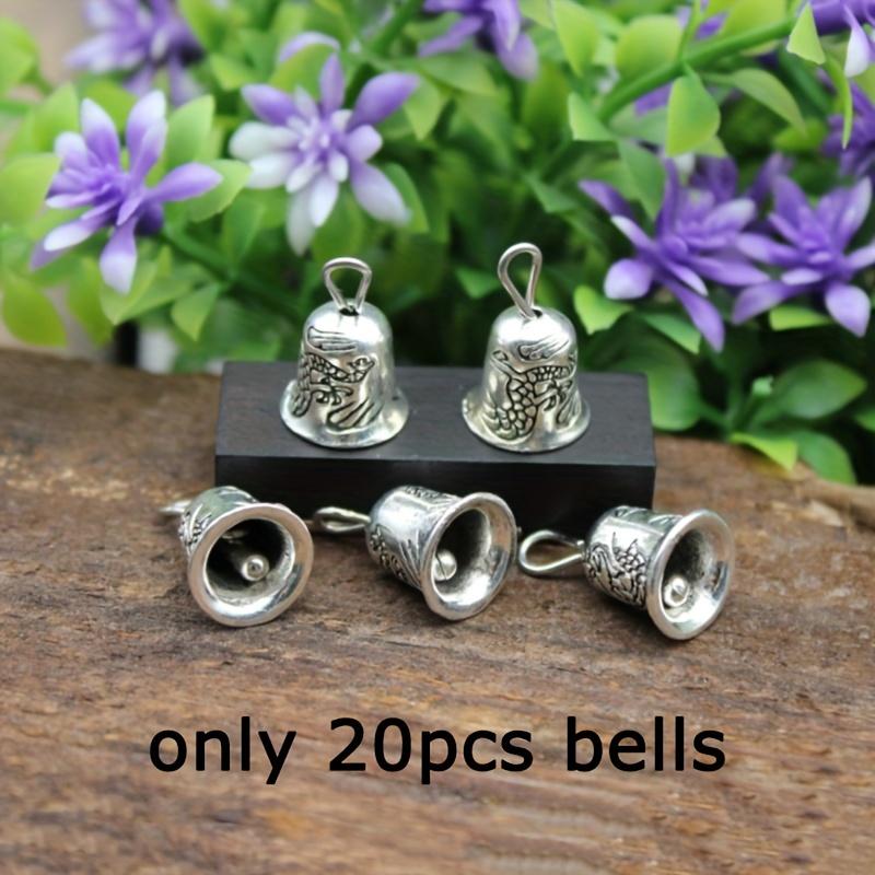 20pcs Vintage Metal Mini Bells Christmas Tree Decor Handmade Metal Ornaments Christmas Decorations.