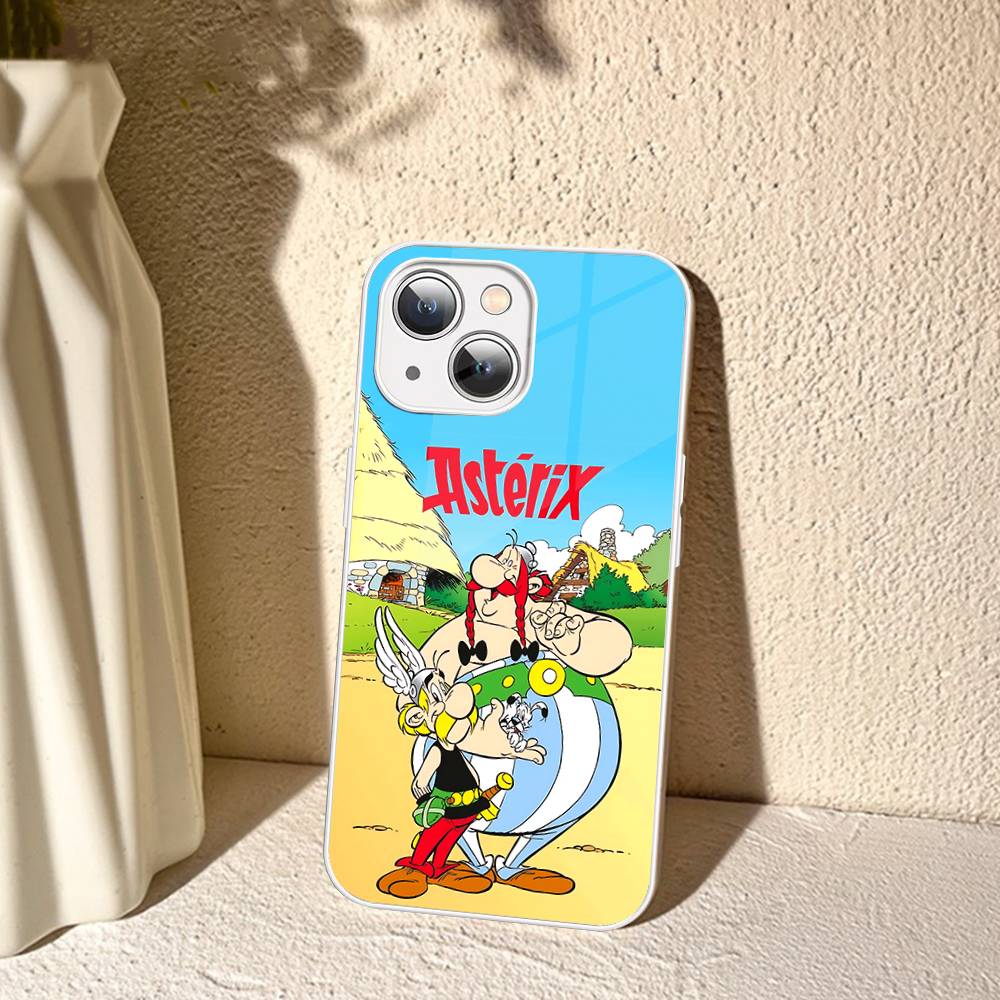 A-Asterix Et O-Obelix M-Manga Tempered Glass For Iphone 14 13 12 11 Pro Mini XS MAX 14Plus X XS XR Cover