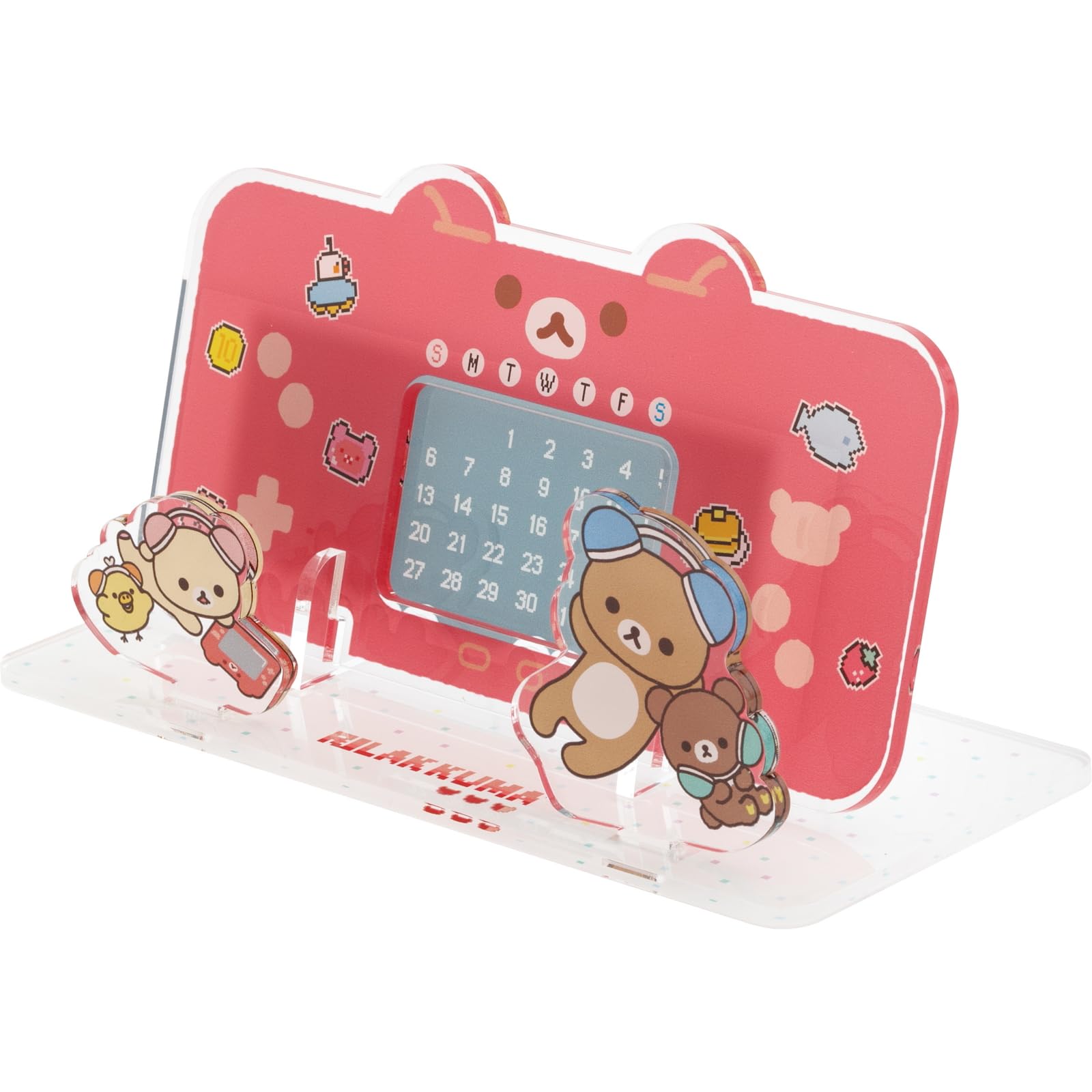 

Rilakkuma Acrylic Perpetual Calendar CD39601 H75 x W155mm San-X Gaming Rilakkuma
