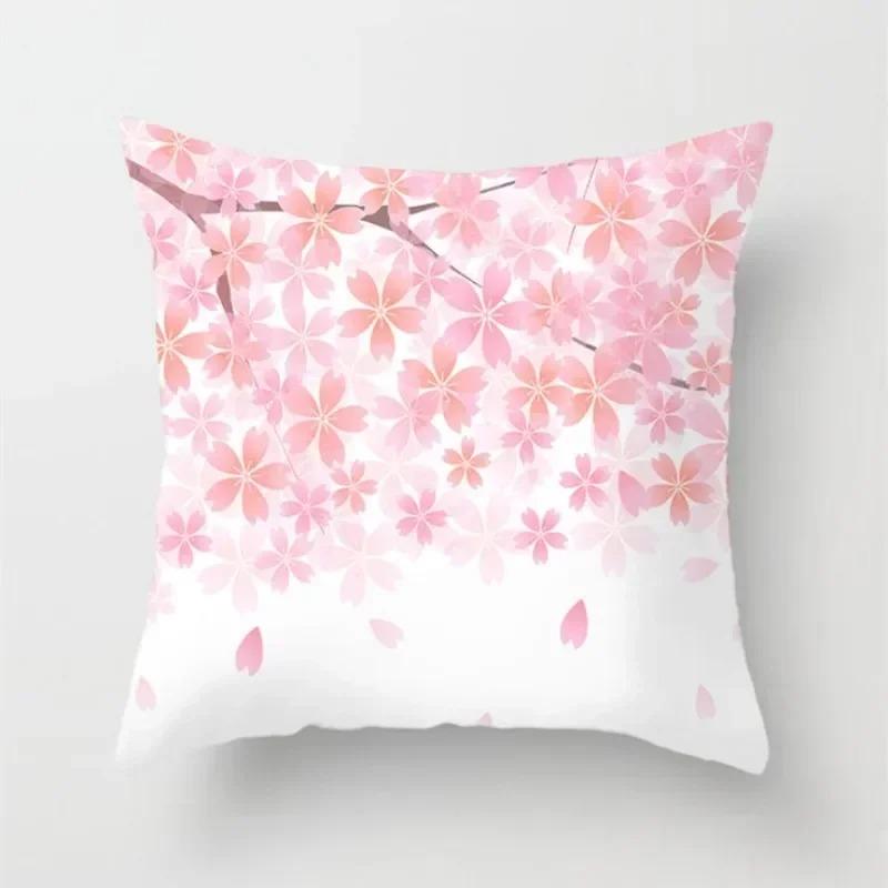 

Домашний Декор Розовый Цветочный Узор Наволочка для Подушки Подушка Чехол для Подушки для Автомобиля Дивана Спальни 16x16Inch