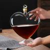 1000ml Heart-Shaped Wine Decanter Lead-Free Crystal Glass Whiskey Decanter Hand-Blown Wine Dispenser Bottle Glassware Carafe Gif