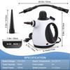 1050W High Power Multipurpose Portable Pressure Steamer Cleaning Kit Household Handheld Steam Cleaner