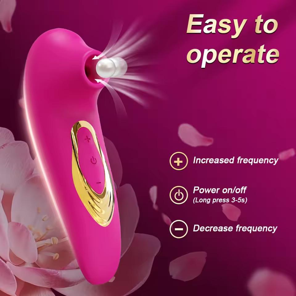 Sucking Vibrator Adult Sex Toys Adult Toys for Women Clitoral and Nipple Sucking Vibrators with Sucking and Vibrating Modes Women's Suction Vibrator