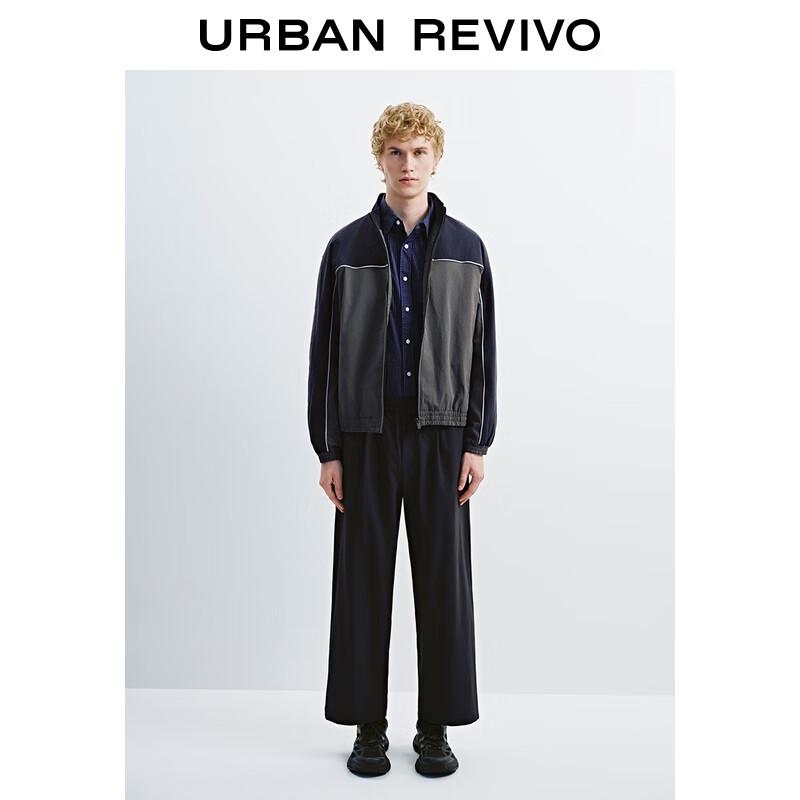 

UR Men s 2025 Autumn Sporty Color-block Oversized Jacket S(XS-S)