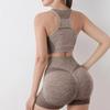Naadloze Hoge Taille Yoga Set: Billenliften Sportbeha & Shorts