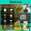 Garden Irrigation Controller With Dual Water Valve And Smart Timing For Home Garden And Lawn Care
