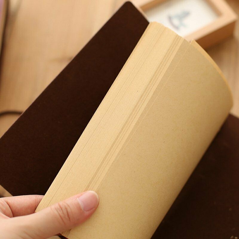 New A6 Vintage Pirate Ship Notebook Diary Leather Loose Leaf Book Travel Journal