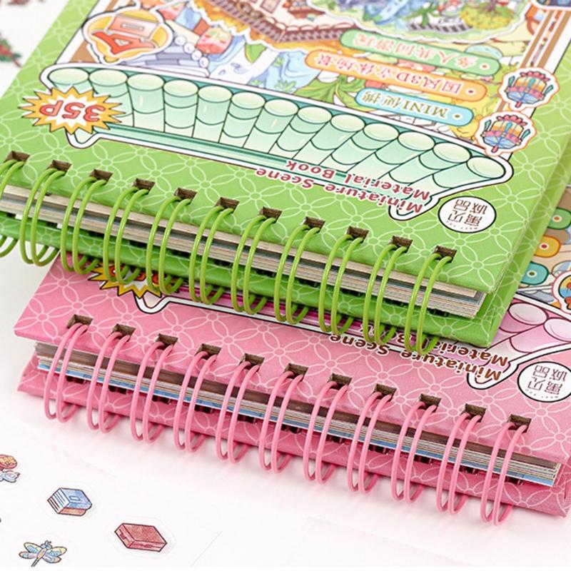 DIY Decorative Sticker Chinoiserie Theme Landscape Sticker Book Scene Sticker Journal Supplies Gift for Kid Child