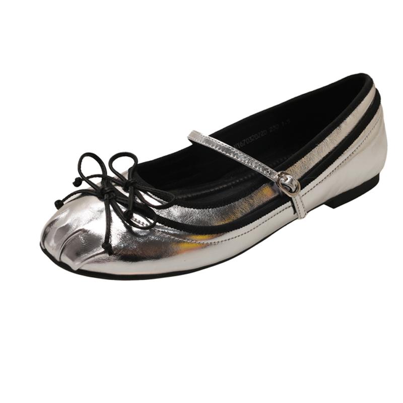 Bow Women Mary Jance Shoes Shallow Cozy Sport Shoes Woman's Sandals 2025 Brand New Designer Dress Zapatillas De Mujer