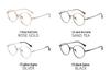 Ultralight Pure Titanium Vintage Round Eyeglass Frames 51 - Simple, Fashionable Design, Compatible with Prescription Lenses