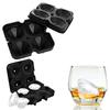 Silikon 3D Kugel, Schädel, Diamantförmige Eisform, Wiederverwendbare Eiswürfelform Eiswürfelbehälter, Leicht zu lösen, Für Whiskey, Partyzubehör