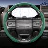 Suitable for Gmc Sports Suede Steering Wheel Cover, Split Snap-On Anti-Slip Cover for Models Such as Sierra 1500 Hd, Yukon,